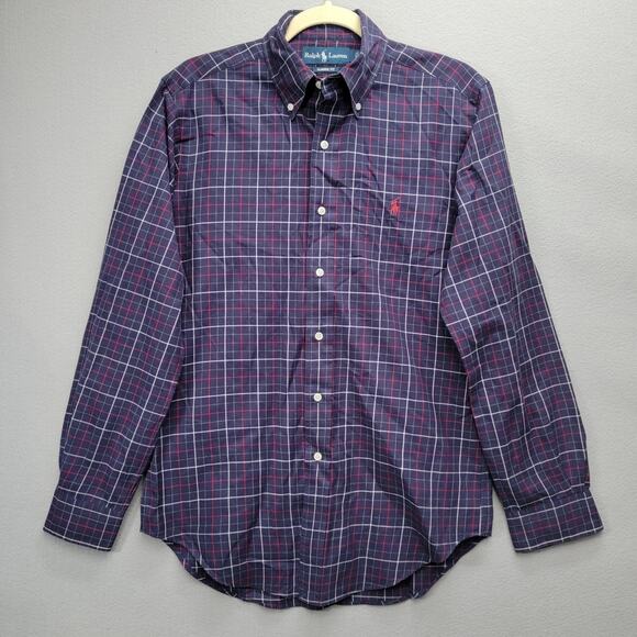 RALPH LAUREN CLASSIC MENS BUTTON DOWN SHIRT, SIZE S - Picture 1 of 5